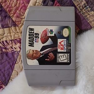 N64 Nintendo 64 EA Sports Madden NFL 1999 Vintage Football Video Game